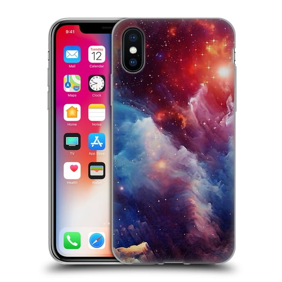 Head Case Designs Officially Licensed Cosmo18 Space Mysterious Space Soft Gel Case Compatible with Apple iPhone X / iPhone XS