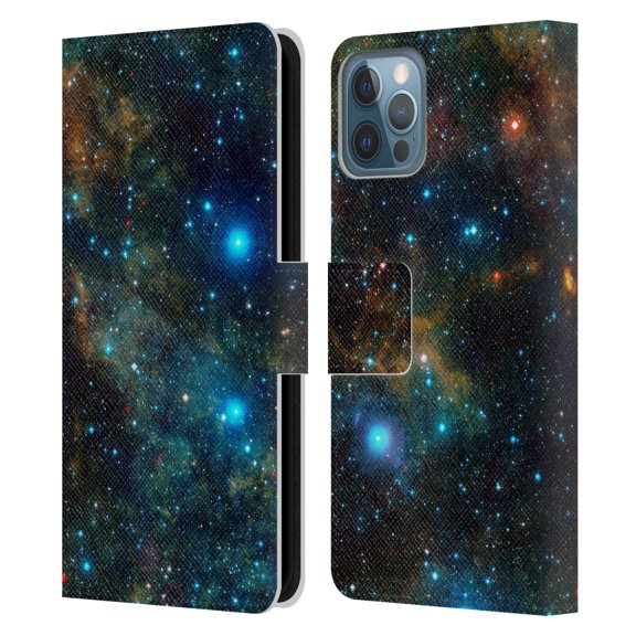 Head Case Designs Officially Licensed Cosmo18 Space Star Formation Leather Book Wallet Case Cover Compatible with Apple iPhone 12 / iPhone 12 Pro