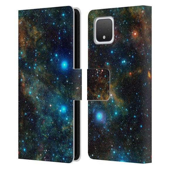 Head Case Designs Officially Licensed Cosmo18 Space Star Formation Leather Book Wallet Case Cover Compatible with Google Pixel 4