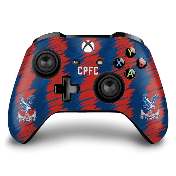 Head Case Designs Officially Licensed Crystal Palace FC Logo Art Home Kit Vinyl Sticker Skin Decal Cover Compatible with Microsoft Xbox One S / X Controller