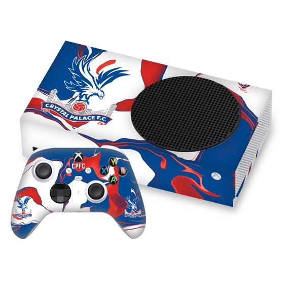 Head Case Designs Officially Licensed Crystal Palace FC Logo Art Marble Vinyl Sticker Skin Decal Cover Compatible with Microsoft Series S Console & Controller