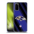 thumbnail image 1 of Head Case Designs NFL Baltimore Ravens Artwork Stripes Soft Gel Case for Samsung Galaxy S20 / S20 5G, 1 of 7