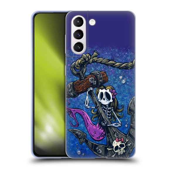 Head Case Designs Officially Licensed David Lozeau Colourful Grunge Mermaid Anchor Soft Gel Case Compatible with Samsung Galaxy S21+ 5G