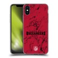 thumbnail image 1 of Head Case Designs NFL Tampa Bay Buccaneers Graphics Coloured Marble Soft Gel Case for Apple iPhone X / iPhone XS, 1 of 7