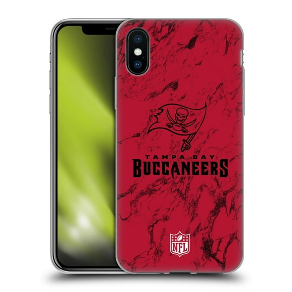 Head Case Designs NFL Tampa Bay Buccaneers Graphics Coloured Marble Soft Gel Case for Apple iPhone X / iPhone XS