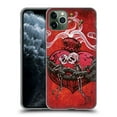 thumbnail image 1 of Head Case Designs Officially Licensed David Lozeau Colourful Grunge Skull with Heart Soft Gel Case Compatible with Apple iPhone 11 Pro Max, 1 of 7