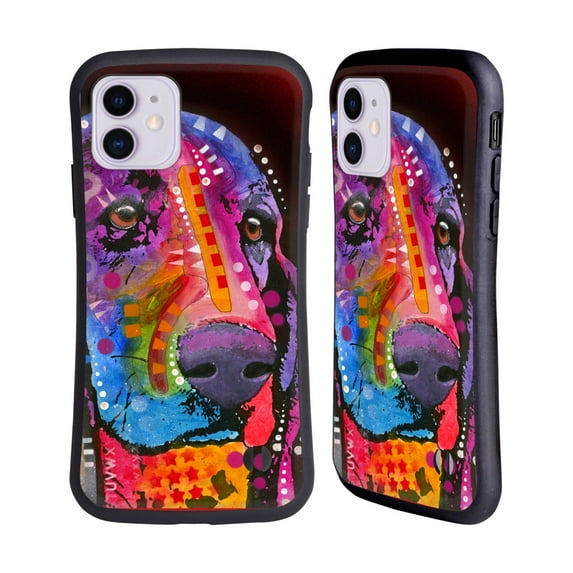 Head Case Designs Officially Licensed Dean Russo Dogs Basset Hound Hybrid Case Compatible with Apple iPhone 11