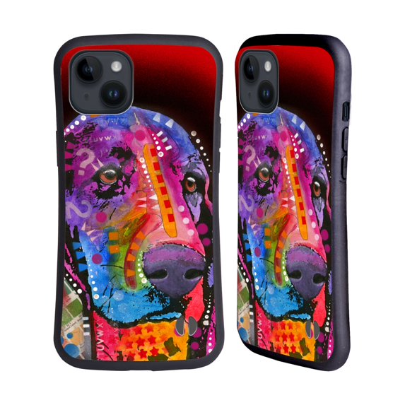 Head Case Designs Officially Licensed Dean Russo Dogs Basset Hound Hybrid Case Compatible with Apple iPhone 15 Plus