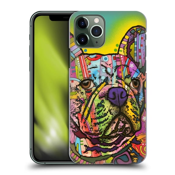 Head Case Designs Officially Licensed Dean Russo Dogs French Bulldog Hard Back Case Compatible with Apple iPhone 11 Pro
