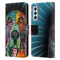thumbnail image 1 of Head Case Designs Officially Licensed Dean Russo Dogs Hound Leather Book Wallet Case Cover Compatible with Samsung Galaxy S21 5G, 1 of 6