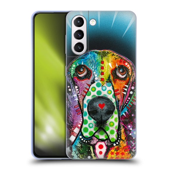 Head Case Designs Officially Licensed Dean Russo Dogs Hound Soft Gel Case Compatible with Samsung Galaxy S21+ 5G