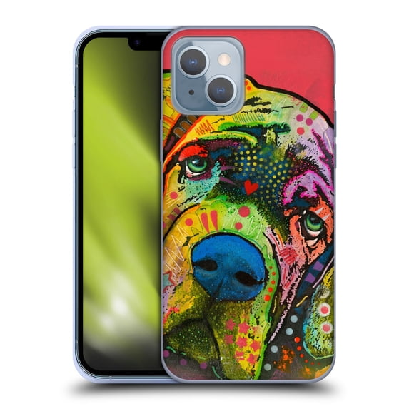 Head Case Designs Officially Licensed Dean Russo Dogs Mastiff Soft Gel Case Compatible with Apple iPhone 14