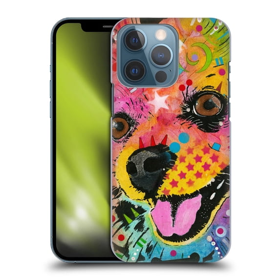 Head Case Designs Officially Licensed Dean Russo Dogs Pomeranian Hard Back Case Compatible with Apple iPhone 13 Pro