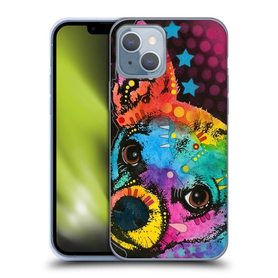 Head Case Designs Officially Licensed Dean Russo Dogs Pop Chihuahua Soft Gel Case Compatible with Apple iPhone 14
