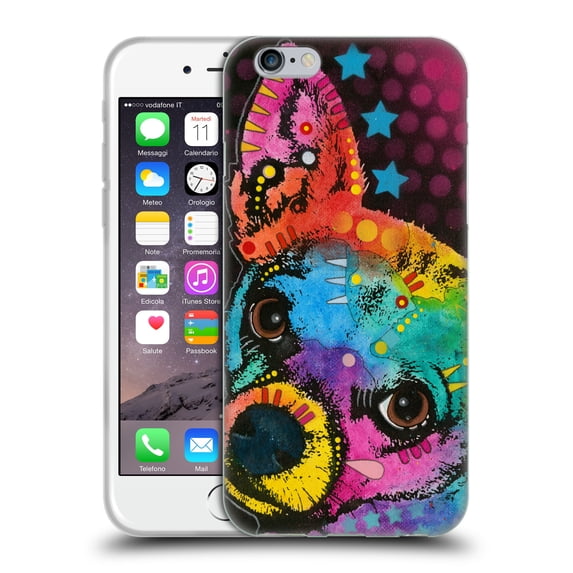 Head Case Designs Officially Licensed Dean Russo Dogs Pop Chihuahua Soft Gel Case Compatible with Apple iPhone 6 / iPhone 6s