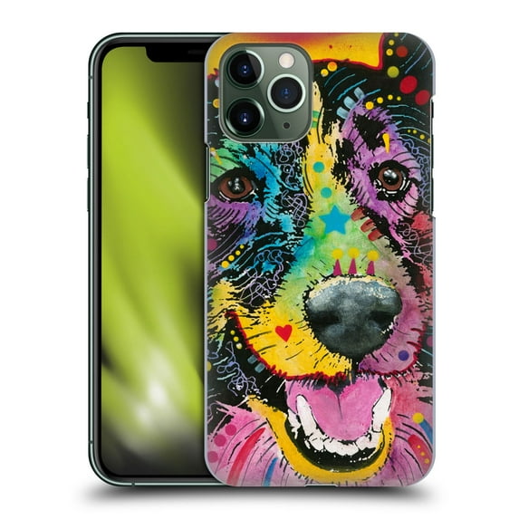 Head Case Designs Officially Licensed Dean Russo Dogs Smiling Collie Hard Back Case Compatible with Apple iPhone 11 Pro