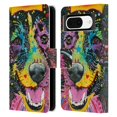 thumbnail image 1 of Head Case Designs Officially Licensed Dean Russo Dogs Smiling Collie Leather Book Wallet Case Cover Compatible with Google Pixel 8, 1 of 6