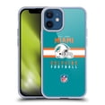 thumbnail image 1 of Head Case Designs NFL Miami Dolphins Graphics Helmet Typography Soft Gel Case for Apple iPhone 12 Mini, 1 of 7