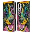 thumbnail image 1 of Head Case Designs Officially Licensed Dean Russo Dogs Smiling Collie Leather Book Wallet Case Cover Compatible with Samsung Galaxy S21 5G, 1 of 6