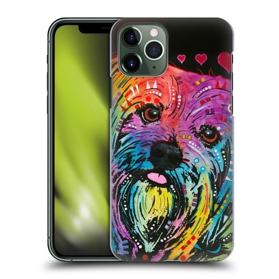 Head Case Designs Officially Licensed Dean Russo Dogs Yorkie Hard Back Case Compatible with Apple iPhone 11 Pro