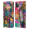thumbnail image 1 of Head Case Designs Officially Licensed Dean Russo Wildlife 2 Elephant Leather Book Wallet Case Cover Compatible with Apple iPhone 11 Pro Max, 1 of 6