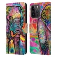 thumbnail image 1 of Head Case Designs Officially Licensed Dean Russo Wildlife 2 Elephant Leather Book Wallet Case Cover Compatible with Apple iPhone 15 Pro, 1 of 6
