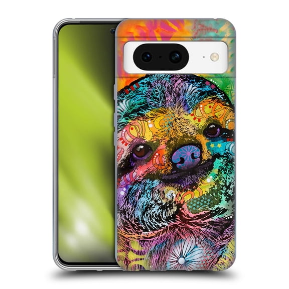 Head Case Designs Officially Licensed Dean Russo Wildlife 3 Sloth Soft Gel Case Compatible with Google Pixel 8