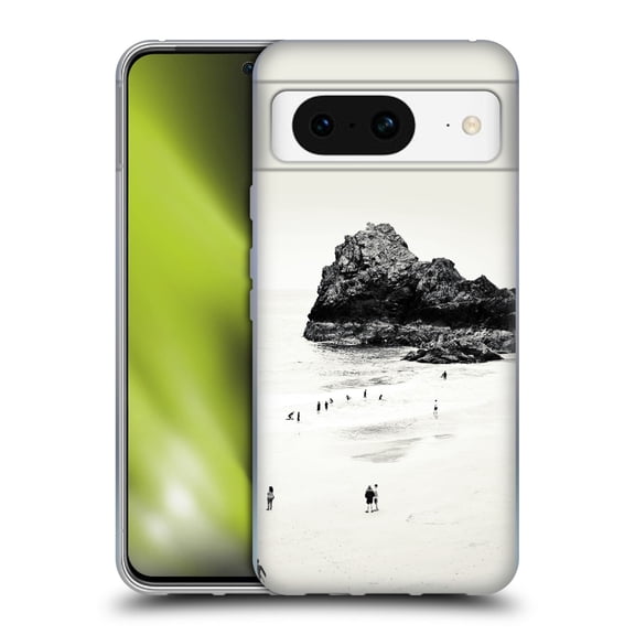 Head Case Designs Officially Licensed Dorit Fuhg Travel Stories Cornwall Beach Life Soft Gel Case Compatible with Google Pixel 8