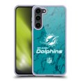 thumbnail image 1 of Head Case Designs NFL Miami Dolphins Graphics Coloured Marble Soft Gel Case for Samsung Galaxy S23+ 5G, 1 of 7