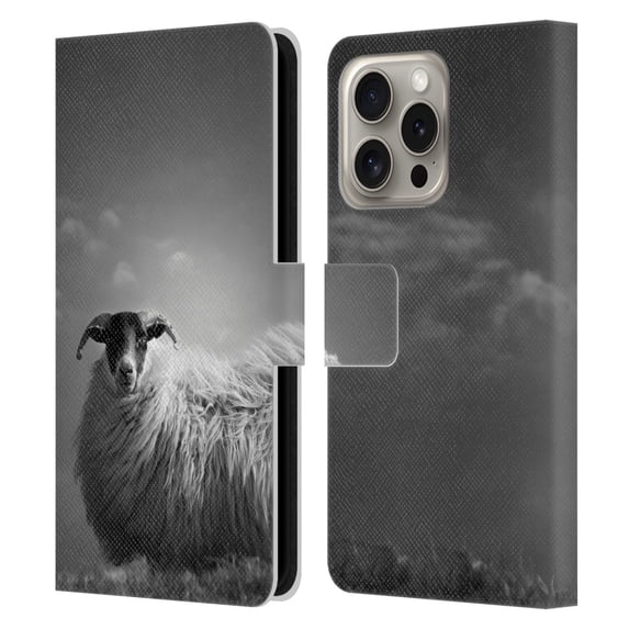 Head Case Designs Officially Licensed Dorit Fuhg Travel Stories Le Fluff Leather Book Wallet Case Cover Compatible with Apple iPhone 16 Pro