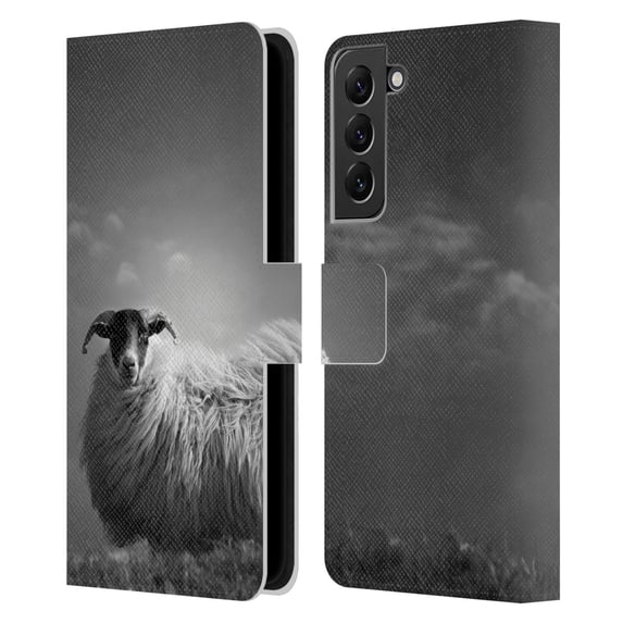 Head Case Designs Officially Licensed Dorit Fuhg Travel Stories Le Fluff Leather Book Wallet Case Cover Compatible with Samsung Galaxy S22+ 5G
