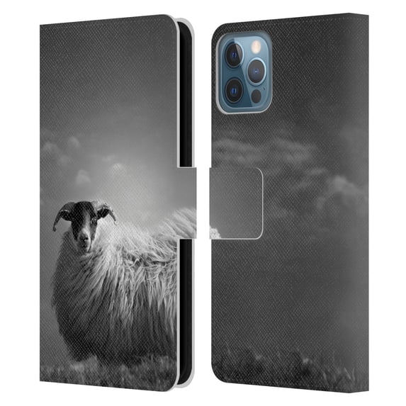 Head Case Designs Officially Licensed Dorit Fuhg Travel Stories Le Fluff Leather Book Wallet Case Cover Compatible with Apple iPhone 12 / iPhone 12 Pro