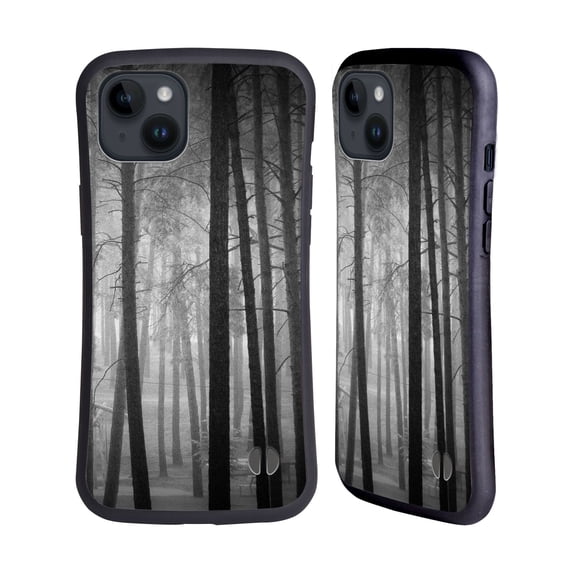 Head Case Designs Officially Licensed Dorit Fuhg Travel Stories Pines Hybrid Case Compatible with Apple iPhone 15 Plus