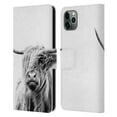 thumbnail image 1 of Head Case Designs Officially Licensed Dorit Fuhg Travel Stories Portrait of a Highland Cow Leather Book Wallet Case Cover Compatible with Apple iPhone 11 Pro Max, 1 of 6