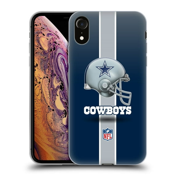 Head Case Designs NFL Dallas Cowboys Logo Helmet Soft Gel Case for Apple iPhone XR