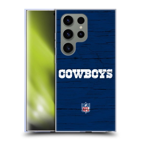 Head Case Designs NFL Dallas Cowboys Logo Distressed Look Soft Gel Case for Samsung Galaxy S24 Ultra 5G