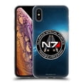 thumbnail image 1 of Head Case Designs Officially Licensed EA Bioware Mass Effect 3 Badges And Logos N7 Training Program Soft Gel Case Compatible with Apple iPhone XS Max, 1 of 7