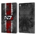 thumbnail image 1 of Head Case Designs Officially Licensed EA Bioware Mass Effect Graphics N7 Logo Distressed Leather Book Wallet Case Cover Compatible with Apple iPad 10.2 2019/2020/2021, 1 of 6