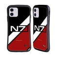 thumbnail image 1 of Head Case Designs Officially Licensed EA Bioware Mass Effect Graphics N7 Logo Stripes Hybrid Case Compatible with Apple iPhone 11, 1 of 7