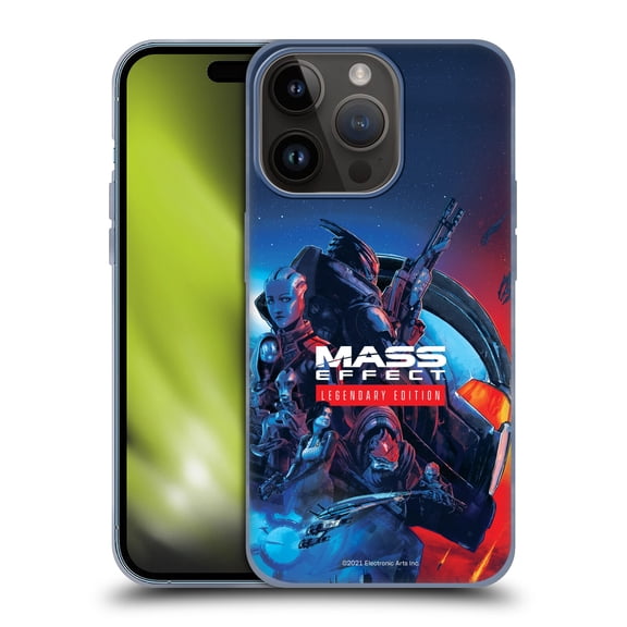 Head Case Designs Officially Licensed EA Bioware Mass Effect Legendary Graphics Key Art Soft Gel Case Compatible with Apple iPhone 15 Pro