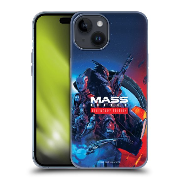 Head Case Designs Officially Licensed EA Bioware Mass Effect Legendary Graphics Key Art Soft Gel Case Compatible with Apple iPhone 15