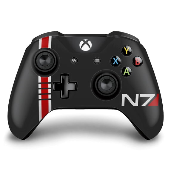 Head Case Designs Officially Licensed EA Bioware Mass Effect Legendary Graphics N7 Logo Vinyl Sticker Skin Decal Compatible with Microsoft Xbox One S / X Controller