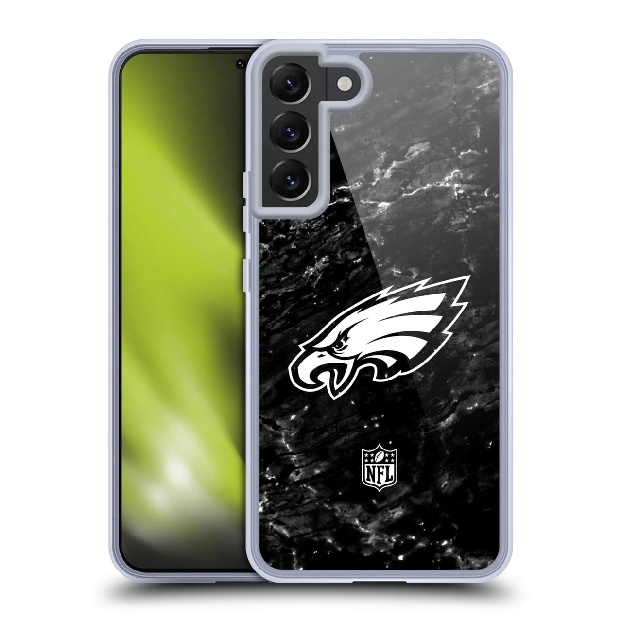Head Case Designs NFL Philadelphia Eagles Artwork Marble Soft Gel Case for Samsung Galaxy S22+ 5G