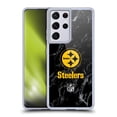 thumbnail image 1 of Head Case Designs NFL Pittsburgh Steelers Graphics Coloured Marble Soft Gel Case for Samsung Galaxy S21 Ultra 5G, 1 of 7