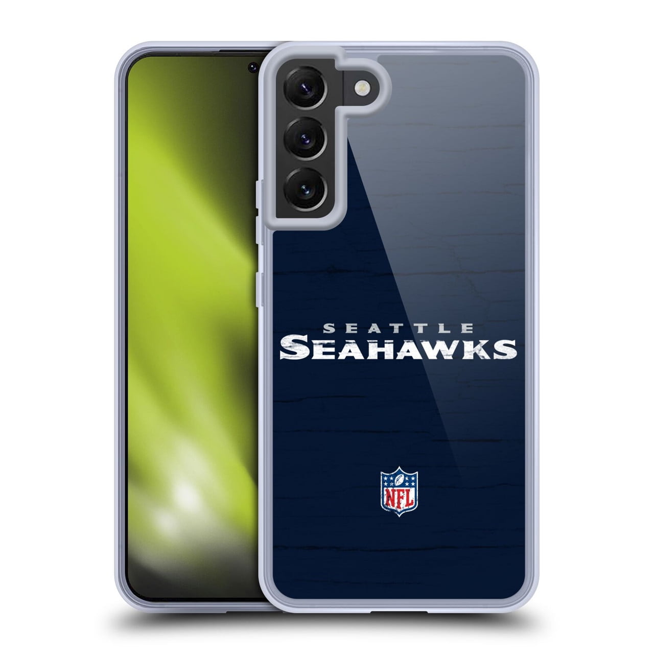 Head Case Designs NFL Seattle Seahawks Logo Distressed Look Soft Gel Case for Samsung Galaxy S22+ 5G