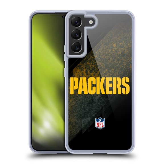 Head Case Designs NFL Green Bay Packers Logo Blur Soft Gel Case for Samsung Galaxy S22+ 5G