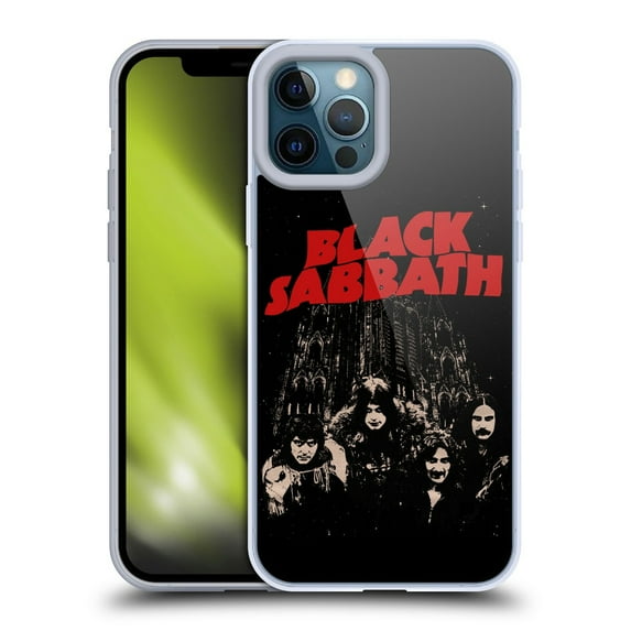 Head Case Designs Black Sabbath Key Art Red Logo Soft Gel Case for Apple iPhone 12 Pro Max
