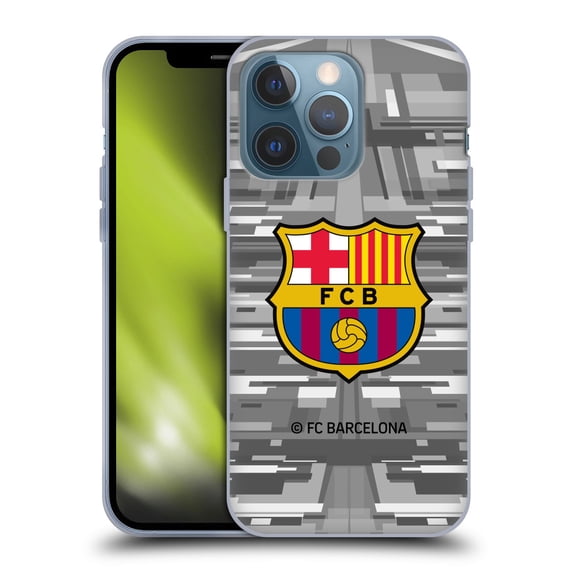 Head Case Designs Officially Licensed FC Barcelona 2019/20 Crest Kit Away Goalkeeper Soft Gel Case Compatible with Apple iPhone 13 Pro