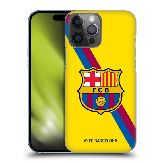 Head Case Designs Officially Licensed FC Barcelona 2019/20 Crest Kit Away Hard Back Case Compatible with Apple iPhone 14 Pro Max