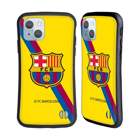 Head Case Designs Officially Licensed FC Barcelona 2019/20 Crest Kit Away Hybrid Case Compatible with Apple iPhone 14